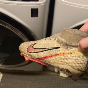 Nike Gold and Red Soccer Cleats